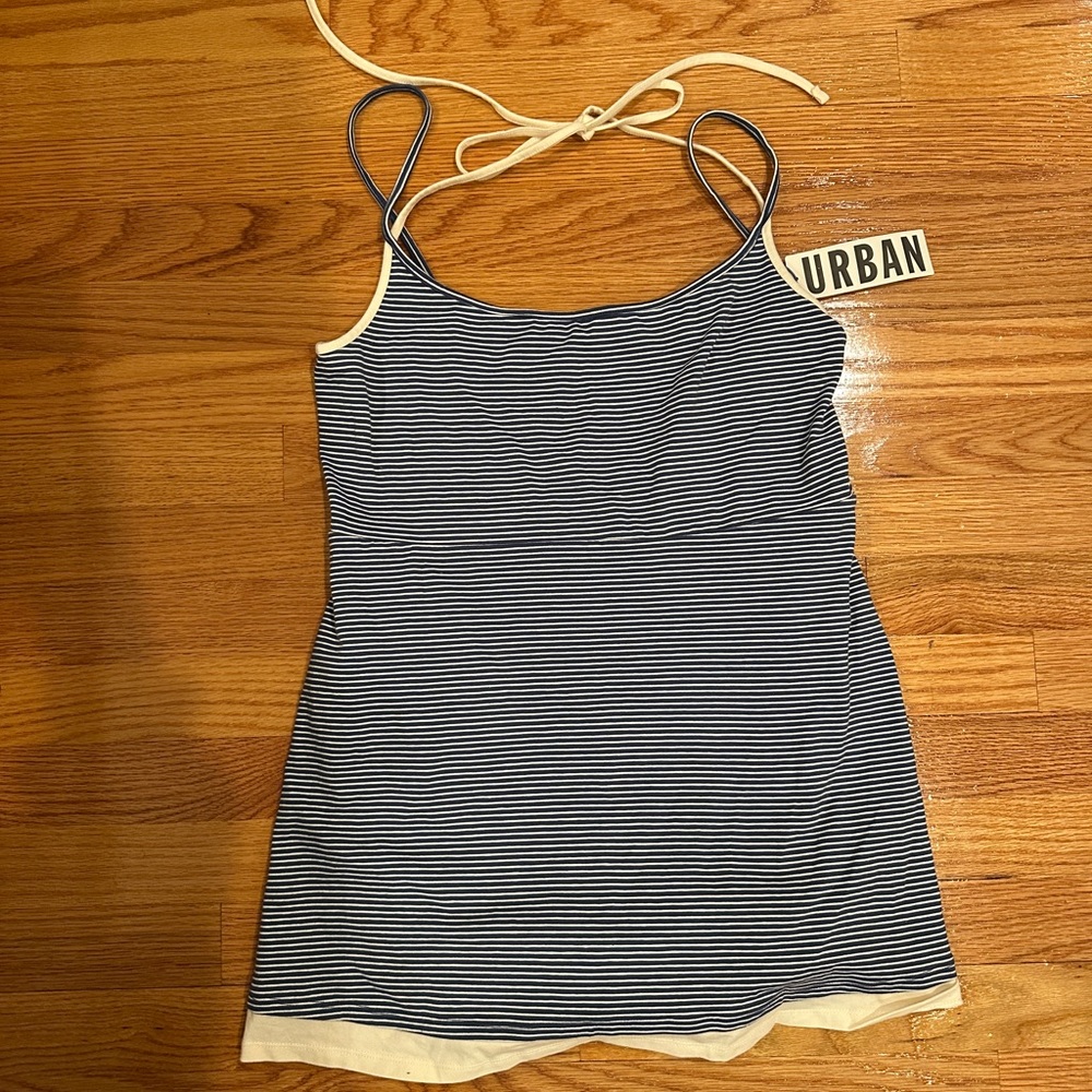 NWT Urban Outfitters Navy Striped Women's Athletic Dress